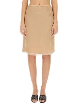 Gucci | Gucci Lace Trim Detail Midi Skirt