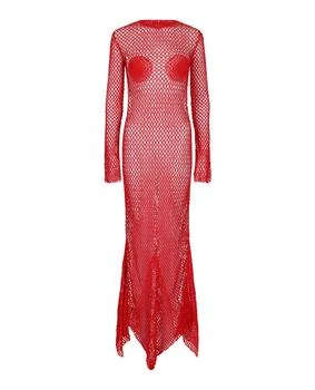 Salvatore Ferragamo | Crochet Knit Maxi Dress