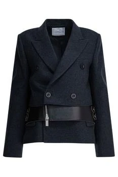 Sacai | Sacai Double Breasted Panelled Jacket