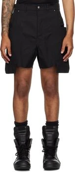 Rick Owens | Black Concordians Stefan Cargo Shorts