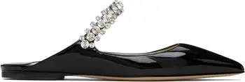 Jimmy Choo | SSENSE Exclusive Black Bing Slip-on Flats