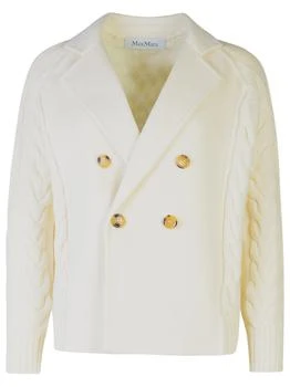 Max Mara | Max Mara Micio Double-Breasted Cable-Knit Cardigan