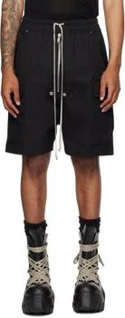 Rick Owens | Black Concordians Cargobela Shorts