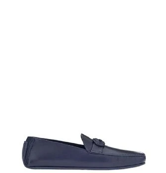 Salvatore Ferragamo | Men's Gancini Palinuro Driving Shoes In Blue