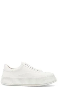 Jil Sander | Jil Sander Round-Toe Lace-Up Sneakers