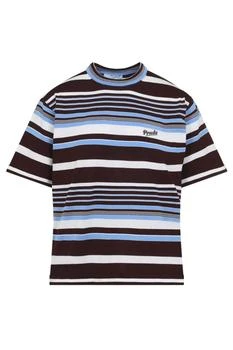 Prada | Prada Logo-Intarsia Short-Sleeved Striped Jumper