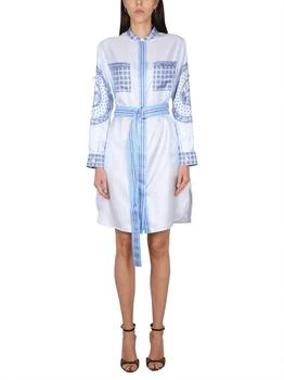 Burberry | Burberry Monument-Printed Satin Shirt Dress