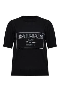 Balmain | Balmain Logo Intarsia Crewneck T-Shirt