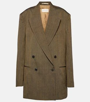 Dries Van Noten | Double-breasted cotton-blend blazer