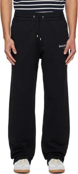 Balmain | Black 'Balmain Paris' Writing Sweatpants