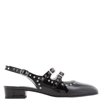 Carel Ladies Black Patent Queen Slingback Mary Janes