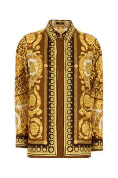 Versace | Versace Pattern-Printed Long-Sleeved Shirt