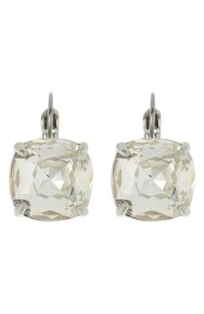 Kate Spade square cubic zirconia lever back earrings