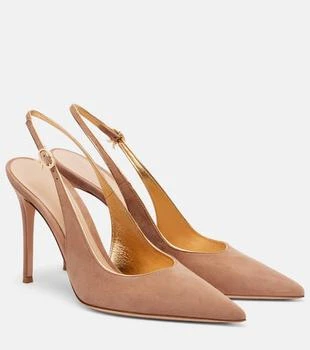 Gianvito Rossi | Robbie 95 suede slingback pumps