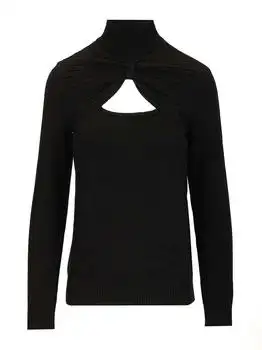 Valentino | Valentino Cut-Out Knot Detailed Jumper