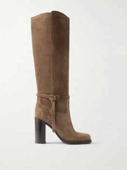 Brunello Cucinelli | Suede Knee Boots - Camel - IT39