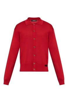 Versace | Versace Collared Button-Up Cardigan