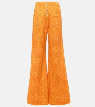ETRO | Printed high-rise flared jeans
