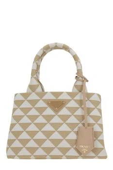 Prada | Prada Symbole Embroidered Top Handle Bag