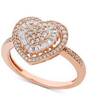 Macy's | Diamond Heart Cluster Ring (1/2 ct. t.w.) in 14k White , Yellow or Rose Gold