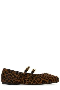 Prada | Prada Leopard-Printed Ballerina Flats