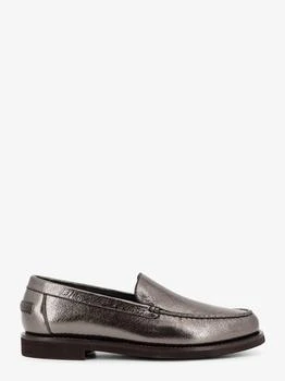 Brunello Cucinelli | Penny laminated leather loafer
