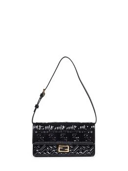 Fendi | FENDI | Black Wallet On Chain Baguette minibag<BR/
<BR/
 | Women | PZ