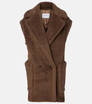Max Mara | Alpaca, wool, and silk Teddy vest