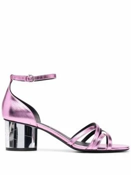 Salvatore Ferragamo | Women's Mirrored Heel Sandals In Pink