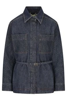 Fendi | Fendi Belted Waist Denim Jacket