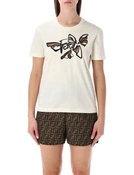 Fendi | Fendi Nigthfly Printed Crewneck T-Shirt