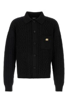 Versace | Versace Mixed-Stitch Knitted Cardigan