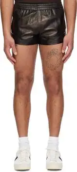 Tom Ford | Black Light Nappa Leather Shorts