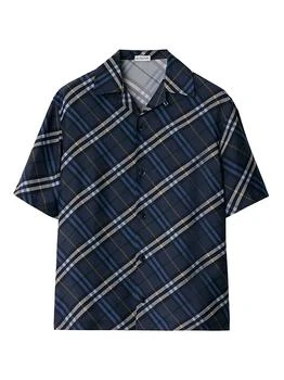 Burberry | Check Silk Camp Shirt