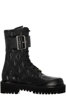 Valentino | Valentino VLogo Quilted Lace-Up Combat Boots