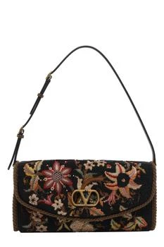 Valentino | Valentino Devain Embroidered Small Shoulder Bag