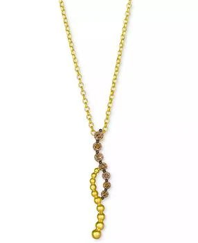 Le Vian | Chocolatier® Chocolate Diamond® (3/8 ct. t.w.) Linear Pendant 19" Necklace in 14k Honey Gold