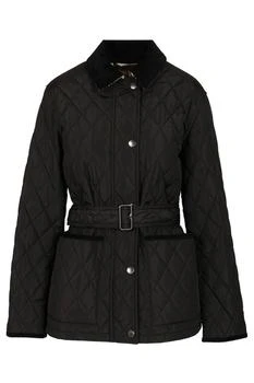 Burberry | Burberry Quilted Belted Waist Jacket