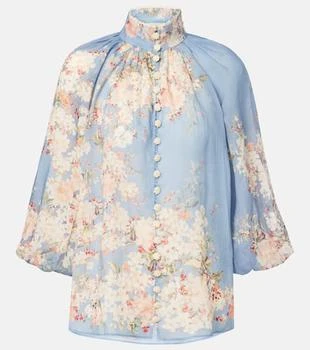 Zimmermann | Cascadian floral ramie blouse