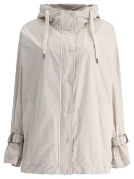 Brunello Cucinelli | Brunello Cucinelli Long-Sleeved Drawstring Hooded Jacket
