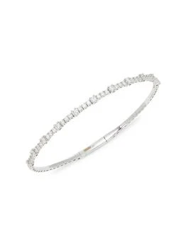 Effy | 14K White Gold
0.98 TCW Diamond Bangle Bracelet