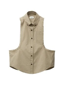 Versace | Versace Checked Sleeveless Shirt