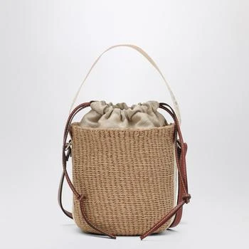 Chloé | Small Woody raffia bucket bag