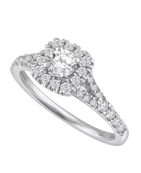 Macy's | Diamond Halo Engagement Ring (3/4 ct. t.w.) in 14k White or Yellow Gold