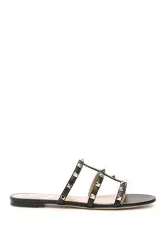 Valentino | Valentino Garavani Rockstud Flat Slide Sandals
