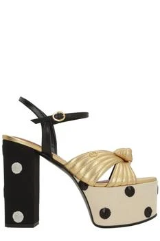 Valentino | Valentino	Knot Detailed Dotted Sandals