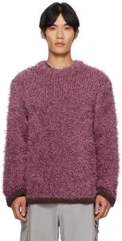 Sacai | Purple Furry Knit Sweater