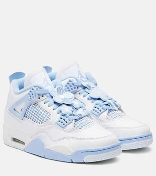 Air Jordan 4 floral-appliqué sneakers