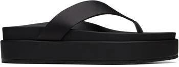Black Charys 2flatform Flip-Flops