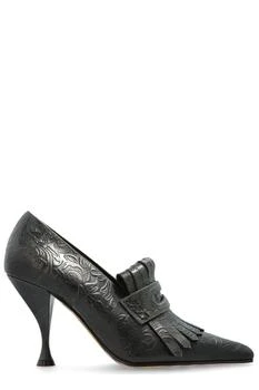 Burberry | Burberry Embossed Cameo Fringed Pumps